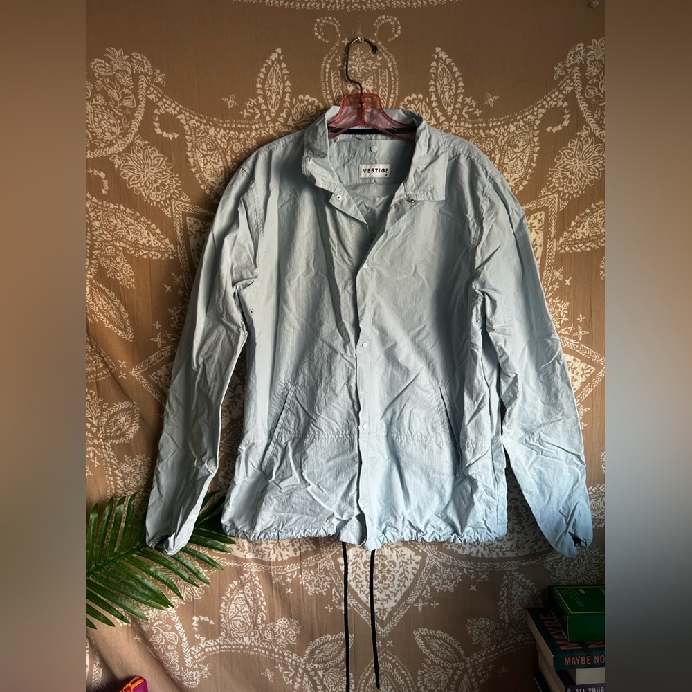 Vestige Solid Coach Jacket // Light Blue - image 2